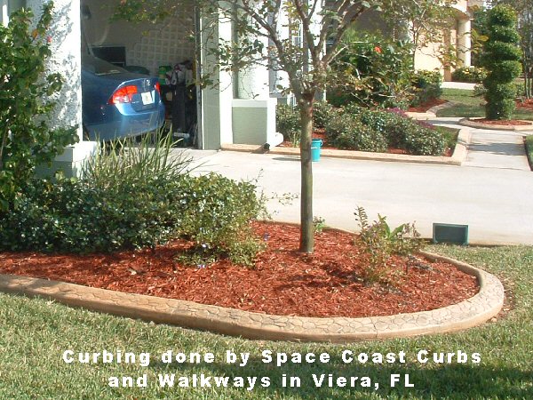 Curbing done by Space Coast Curbs and Walkways in Viera, FL