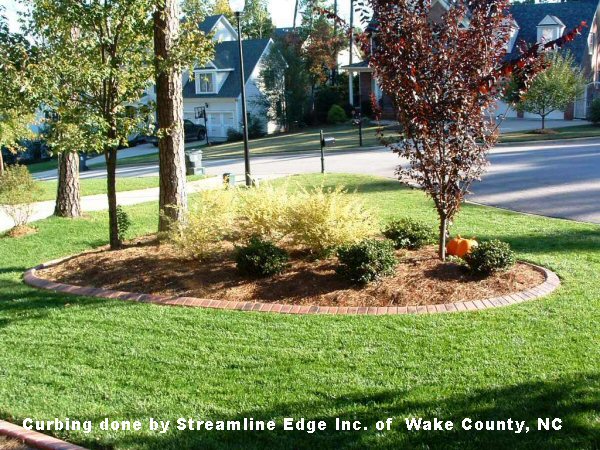 Curbing done by Streamline Edge Inc. of Wake County, NC