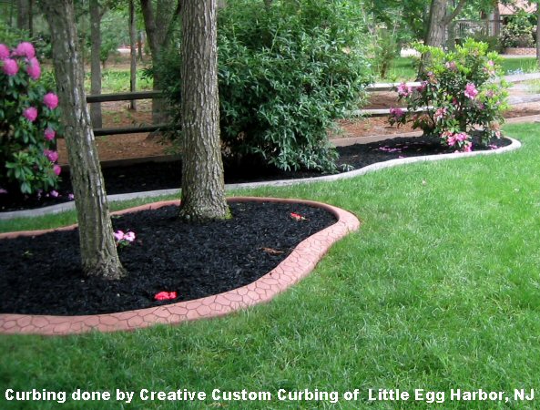 Curbing done by Creative Custom Curbing of Little Egg Harbor, NJ