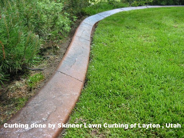 Curbing done by Skinner Lawn Curbing of Layton, UT