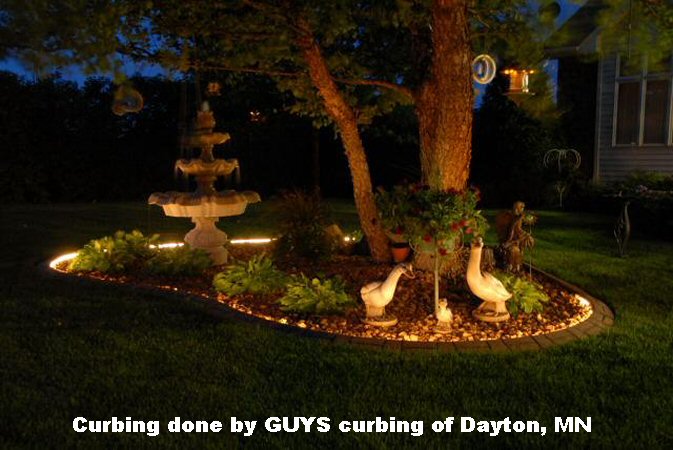 Curbing done by GUYS Curbing of Dayton, MN
