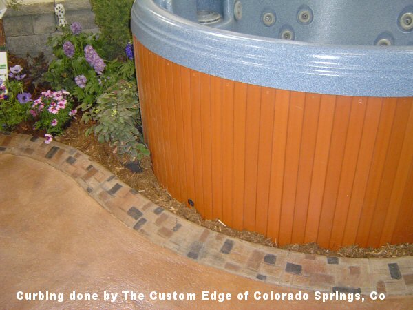 Curbing done by The Custom Edge of Colorado Springs, CO 
