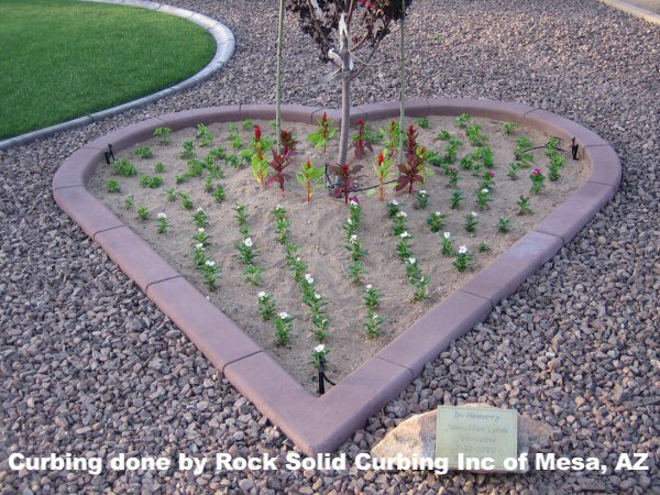 Curbing done by Rock Solid Curbing Inc. of Mesa, AZ