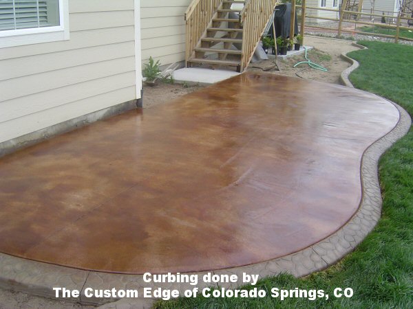 Curbing done by The Custom Edge of Colorado Springs, CO