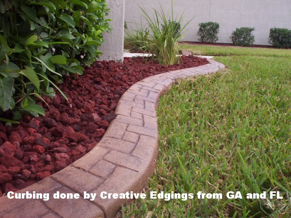 Curbing done by Creative Edgings from GA and FL 
