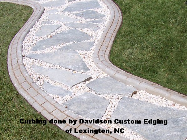 Curbing done by Davidson Custom Edging of Lexington, NC