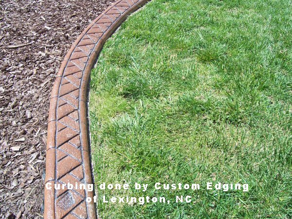 Curbing done by Custom Edging of Lexington, NC