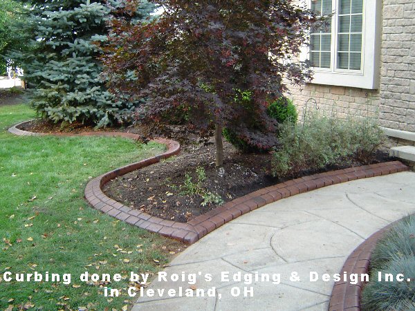 Curbing done by Roig's Edging & Design Inc. in Cleveland, OH