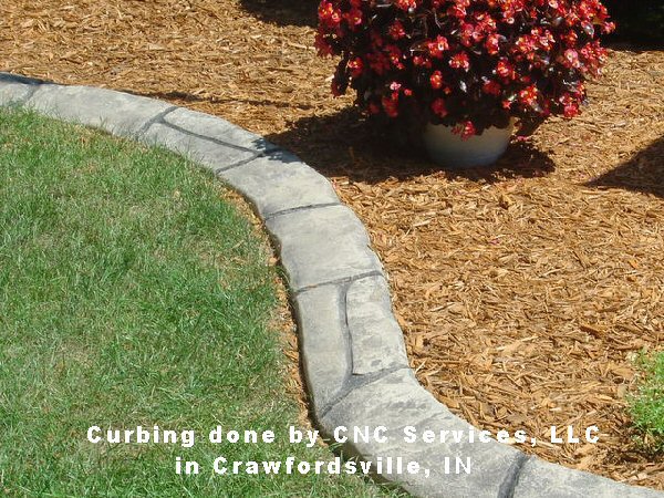 Curbing done by CNC Services, LLC in Crawfordsville, IN
