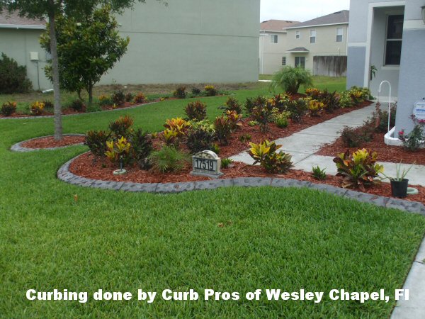 Curbing done by Curb Pros of Wesley Chapel, Fl